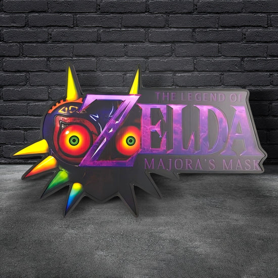 Legend of Zelda Majora's Mask Logo LED Light Box Unique Game Decor