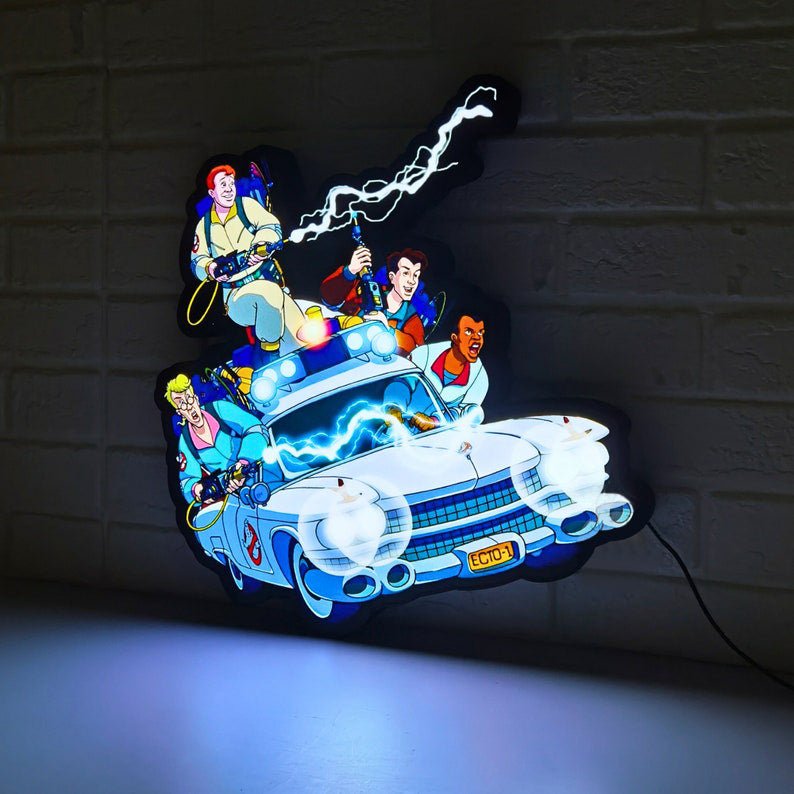 Ghostbusters ECTO-1 Lightbox, USB Powered with Dimming Control, Perfect Decor with your ECTO-1 mobile or Ecto-1