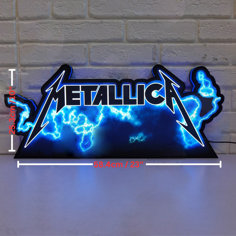 The Metallica Pinball LED Lightbox, The Metallica Pinball Topper, USB powered and with Dimming Function, design for Stern Pinball