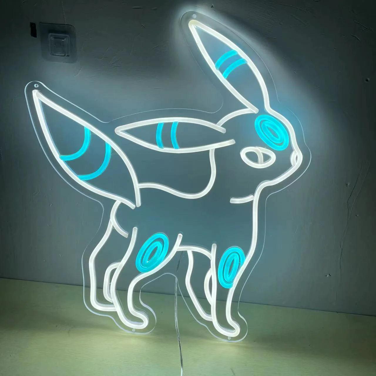Pokemon Umbreon Neon Sign Cute Deer Room Decoration Best Gift - FYLZGO Signs