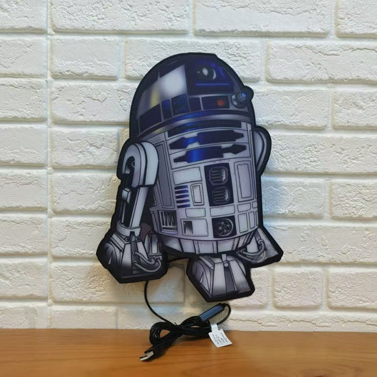 R2D2 Star Wars LED Lightbox, Made by 3D Printer, USB Powered and Full Dimmable, Star Wars Gifts for Woman and Man