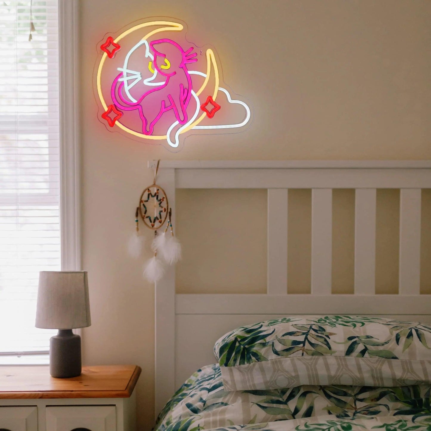 Sailor Moon Luna Cat Neon Sign Magic Cat Decoration for Girl's Room - FYLZGO Signs