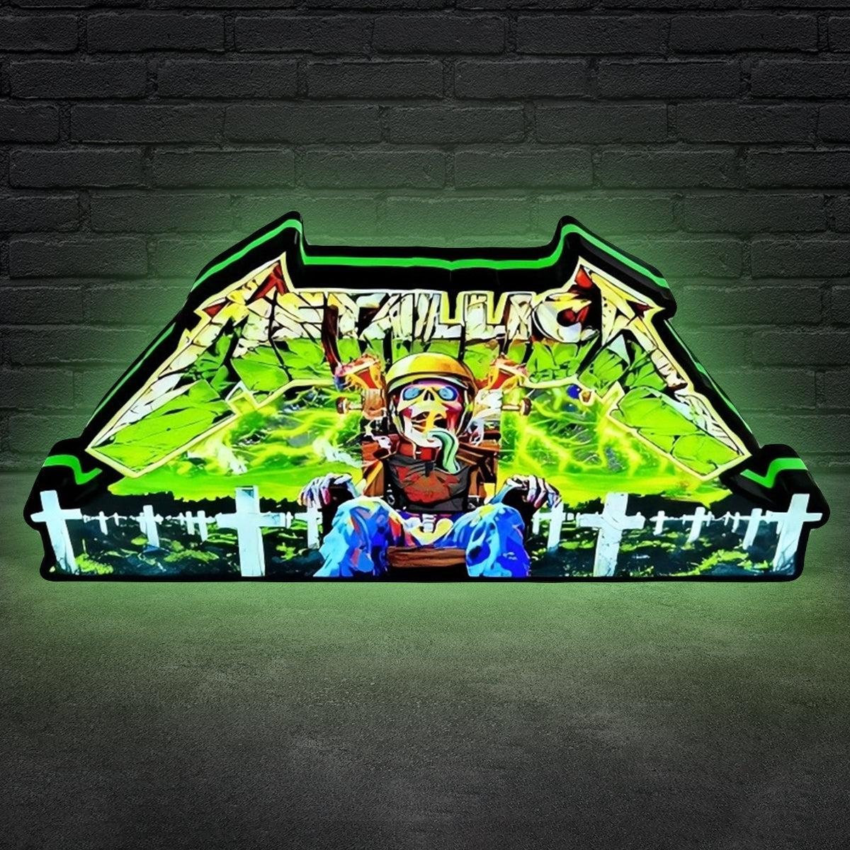 Metallica Remastered Sparky Pinball Topper 3D Printed Lightbox