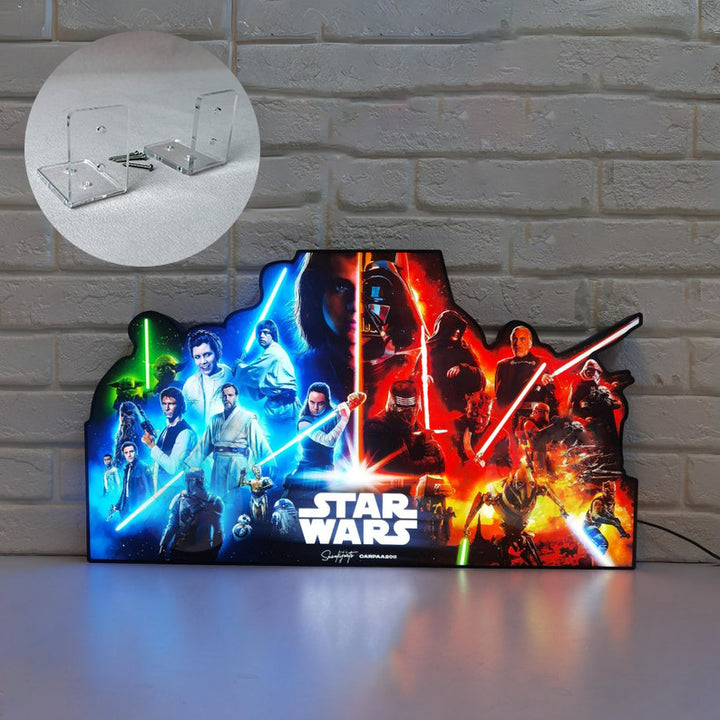 Star Wars Pinball LED Lightbox, Star Wars Pinball Topper, USB powered and with Dimming Function, design for Stern Star Wars Pinball