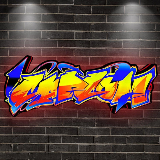 Cap Graffiti Light Sings Club Game Lightbox 3D Imprimé LED Lightbox