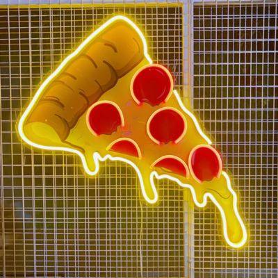 Sizzing Pizza Neon Signs UV Printed Neon Decor - FYLZGO Signs
