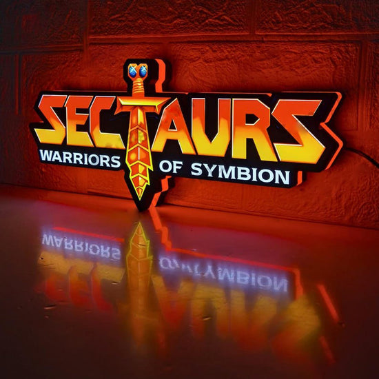 Sectaurs Warriors of Symbion Logo LED Sign,3D Printed Lightbox, USB Powered & Full Dimmable