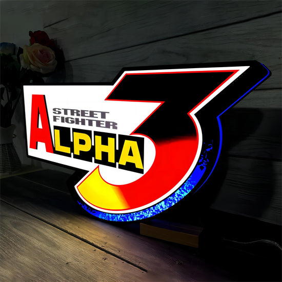 Alpha 3 Street Fight 3D Printed LED Lightbox Game Lightbox