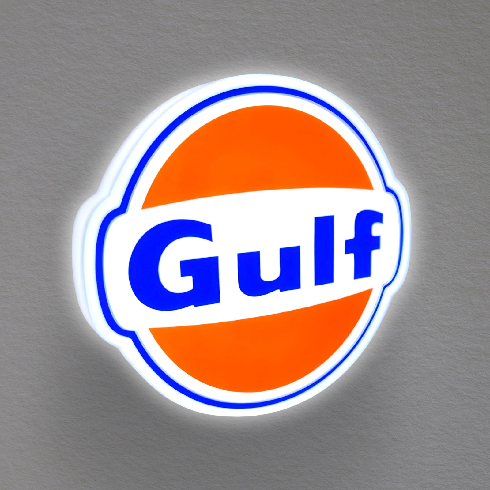 Enseigne commerciale personnalisée Logo Gulf Gas 3D Lightbox