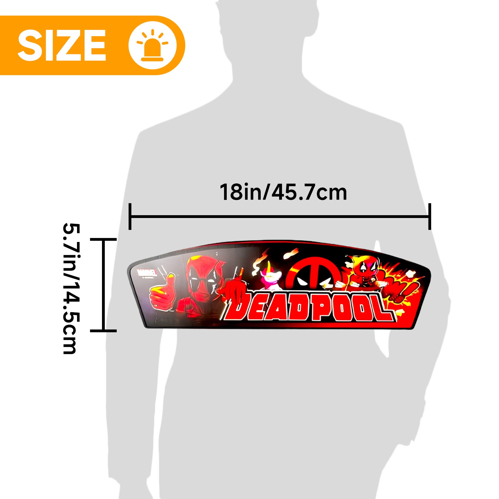 New Arrival Deadpool Pinball LED Lightbox, Deadpool Pinball Topper, Dimmable, and USB powered