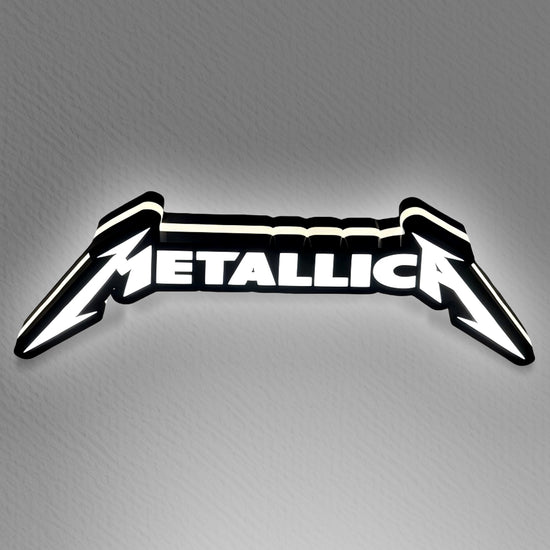 Metallica 3D Printed LED Lamp  Illuminate 3D Lightbox Your Space Dimmable & Powered by USB