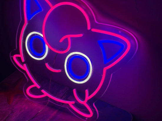 Pokemon Jigglypuff Neon Sign Cute Gift for Kids - FYLZGO Signs