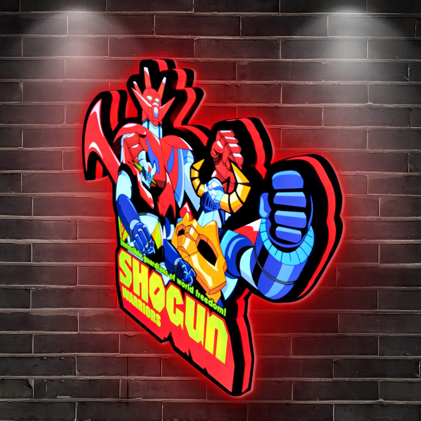 Shogun Team 3D Printed LED Lightbox for Gaming Room Decor