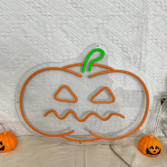 Halloween Pumpkin Neon Sign,Pumpkin LED Sign Decor,Pumpkin Party Neon,Halloween Gift,Halloween Wall Decor,Gothic Neon Decor,Pumpkin Decor