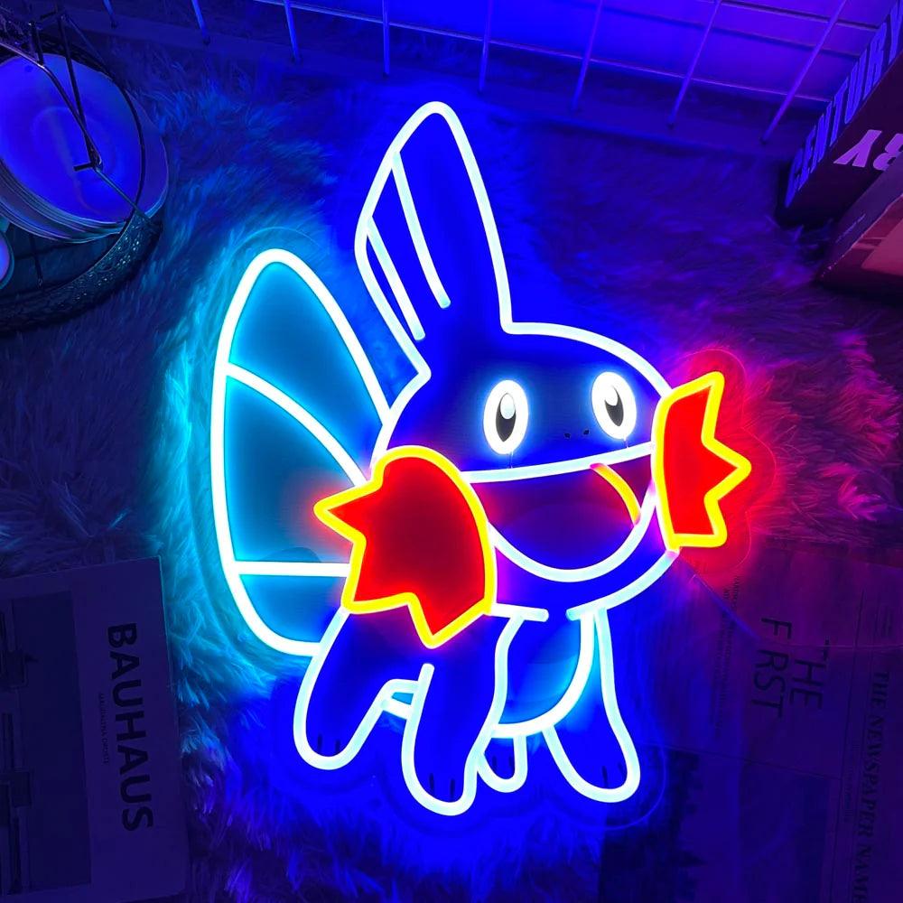 Cute Pokémon Mudkid Anime Neon Sign Best Gifts for Anime Lovers&Kids - FYLZGO Signs