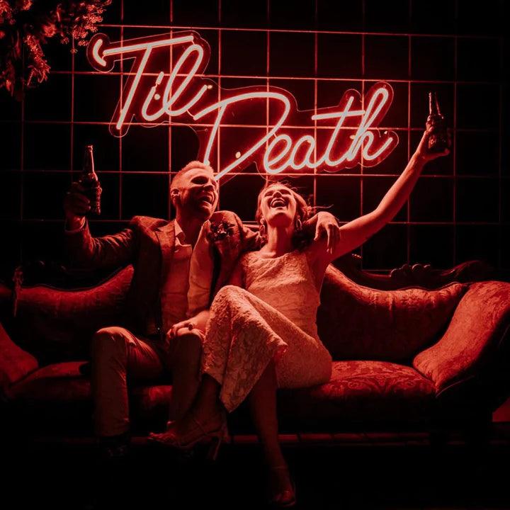 Til Death Wedding Neon Sign - FYLZGO Signs