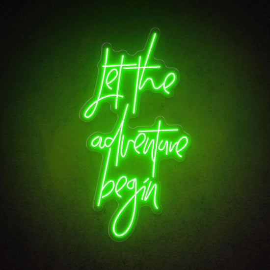 Let The Adventure Begin Neon Signs Decor - FYLZGO Signs