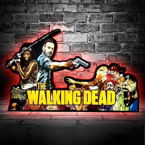 Walking Dead Pinball Topper LED Light Box, for Walking Dead Pinball Arcade Game fans,  Pinball Arcade Decor