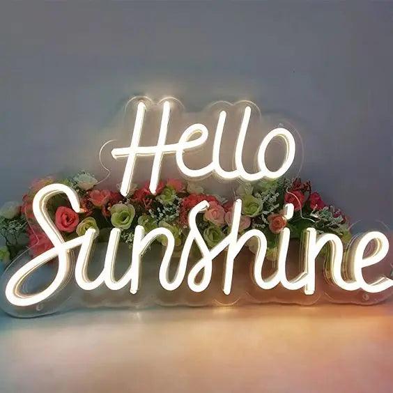 Hello Sunshine Neon Signs - FYLZGO Signs