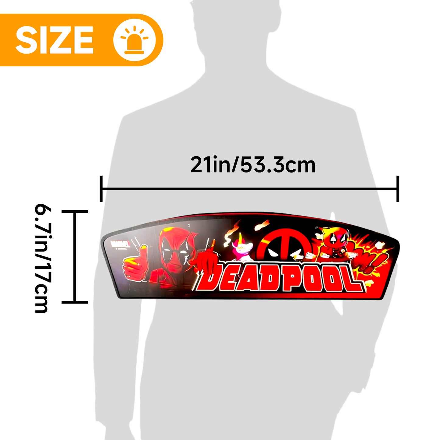 New Arrival Deadpool Pinball LED Lightbox, Deadpool Pinball Topper, Dimmable, and USB powered