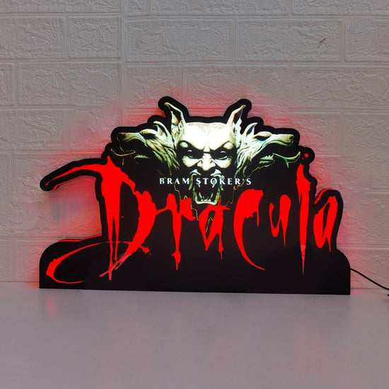 Dracula Bram Stoker's Pinball Topper, 3D Printed housing with RED Halo effects, LED, Dimmable, and USB powered