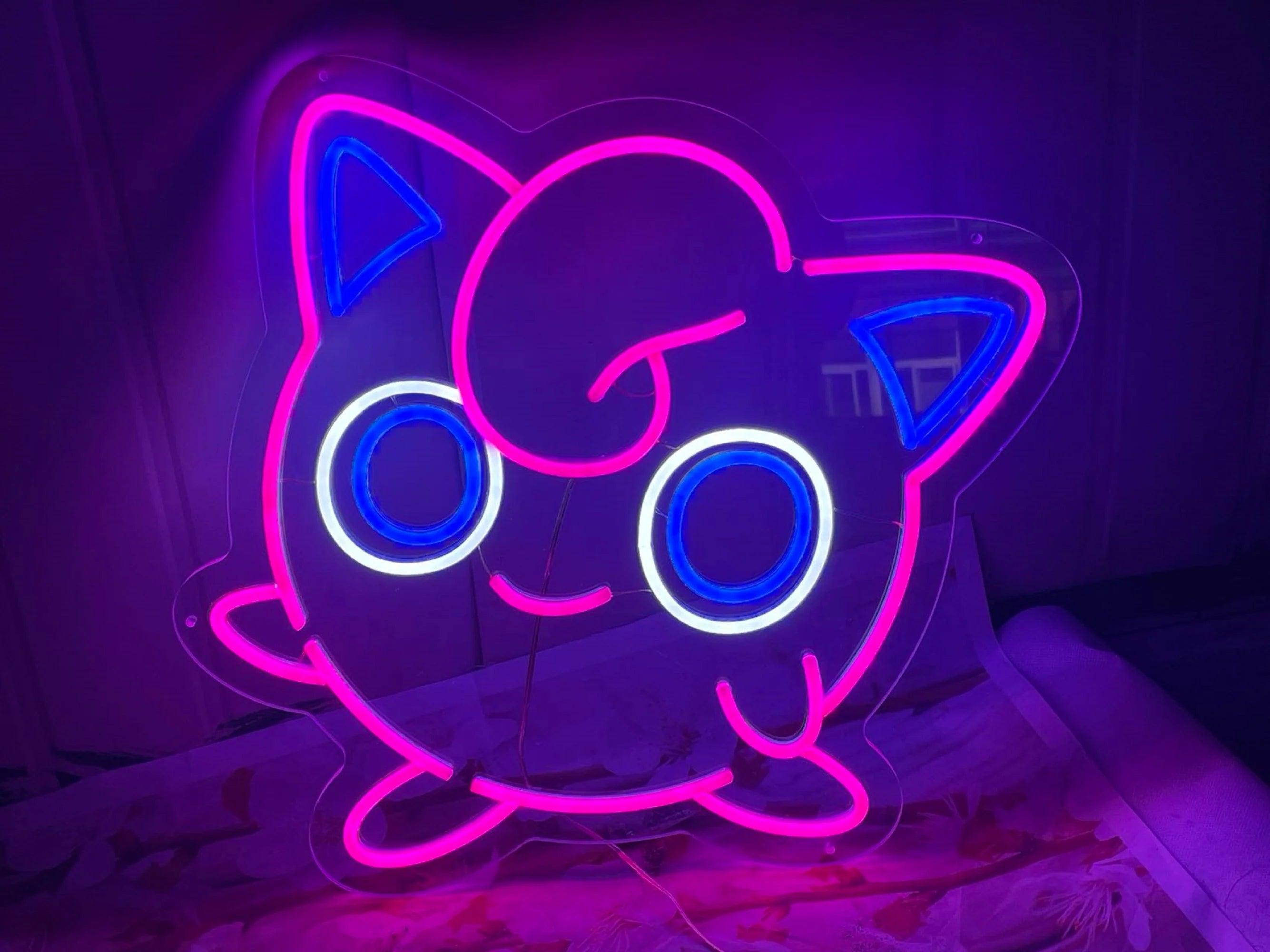 Pokemon Jigglypuff Neon Sign Cute Gift for Kids - FYLZGO Signs