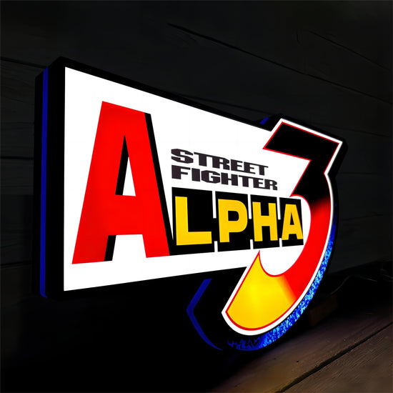 Alpha 3 Street Fight 3D Printed LED Lightbox Game Lightbox