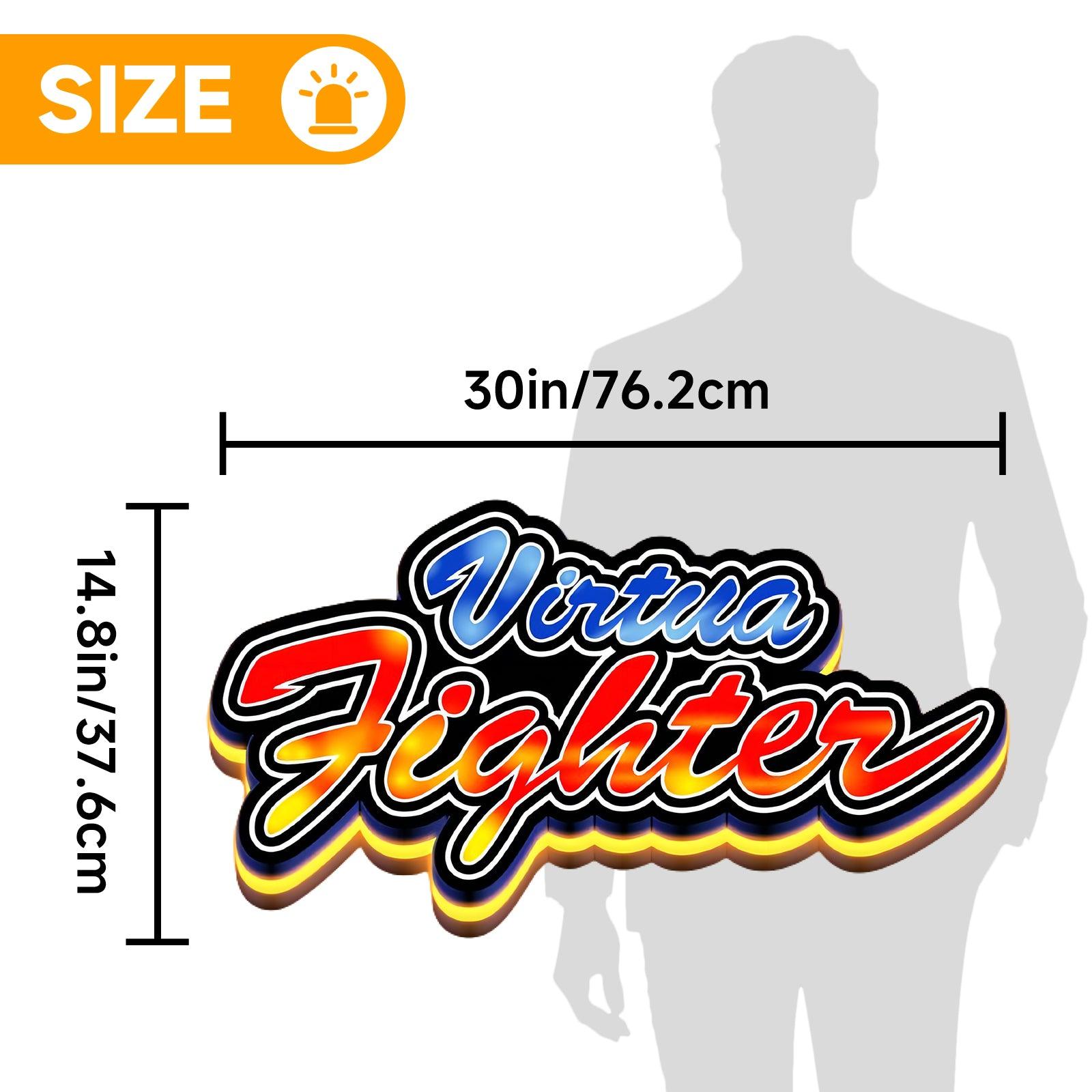 VF Virtua Fighter 3D Printed LED Lightbox Game Lightbox