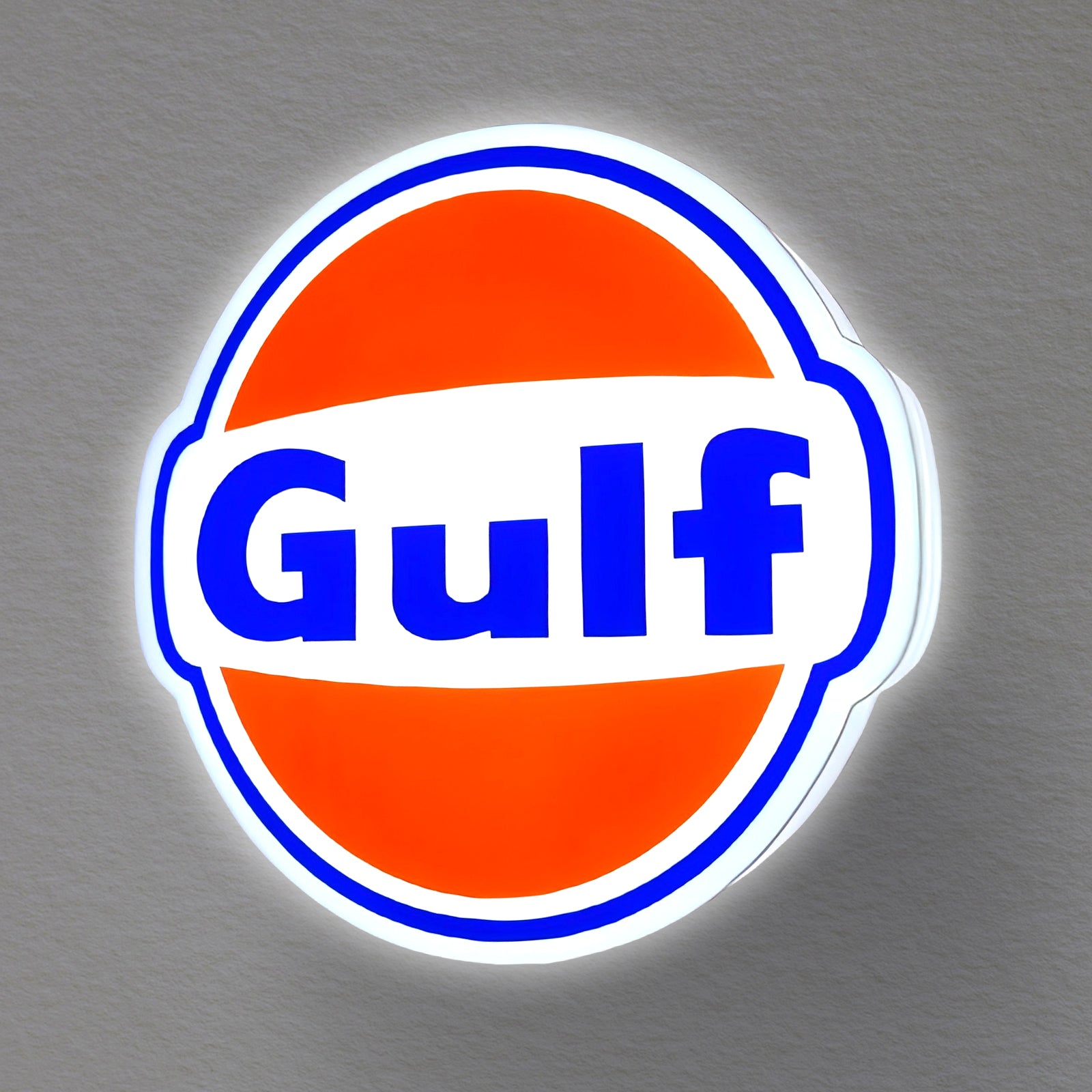 Enseigne commerciale personnalisée Logo Gulf Gas 3D Lightbox