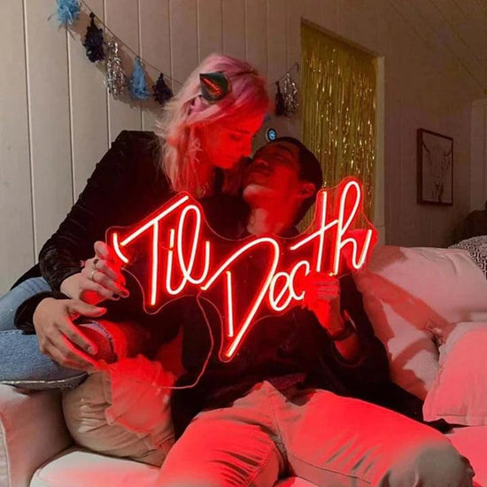 Til Death Wedding Neon Sign - FYLZGO Signs