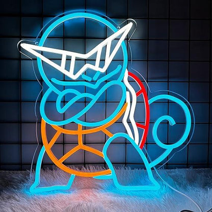 Anime Turtle Neon Sign for Wall Decor Cute LED Light Best Gift