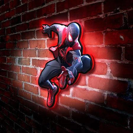 Miles Morales Spider-Man: Across the Spider-Verse 3D Printed LED Light Box - FYLZGO Signs