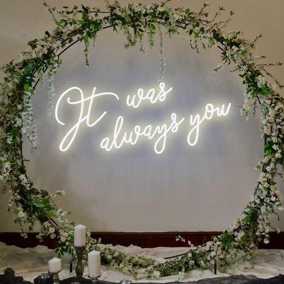 It Was Always You Romantic Neon Signs - FYLZGO Signs