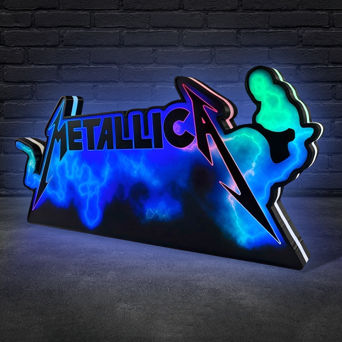 The Metallica Pinball LED Lightbox, The Metallica Pinball Topper, USB powered and with Dimming Function, design for Stern Pinball