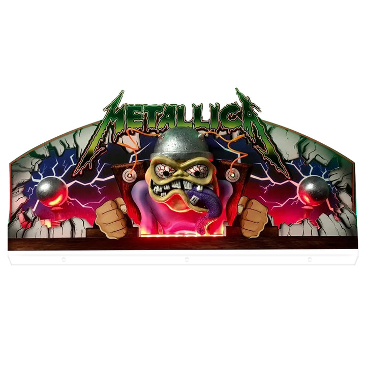 Metallica Pinball Acrylic LED Topper, for Pinball Machine, Pinball Topper