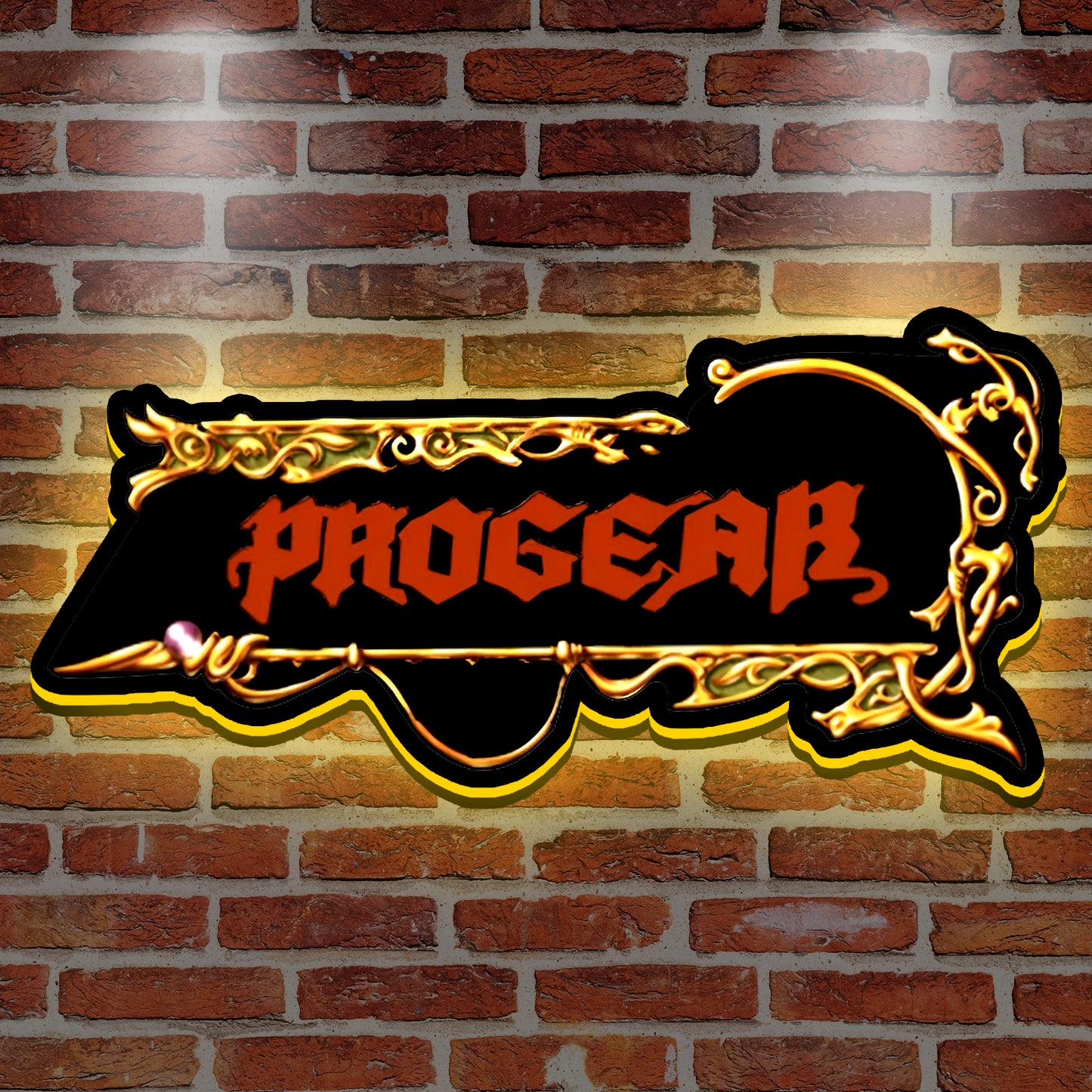 Progear Game 3D Printed LED Lightbox for Gaming Room Decor