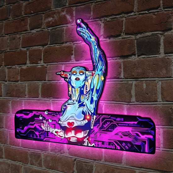 Bride of PinBot Pinball Topper Lightbox for bride of pinbot pinball fans, with LED Radiator USB Powered Dimmable