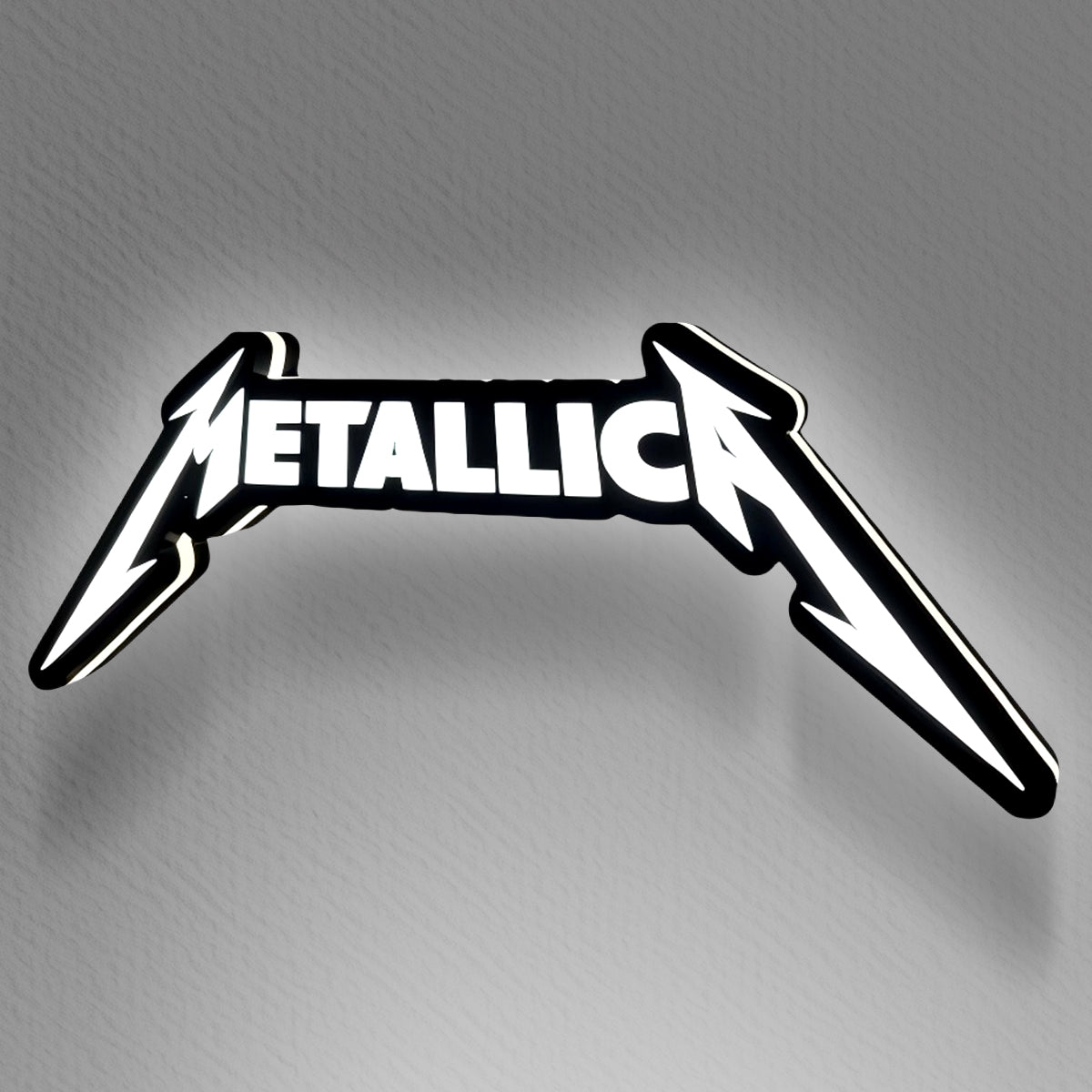 Metallica 3D Printed LED Lamp  Illuminate 3D Lightbox Your Space Dimmable & Powered by USB