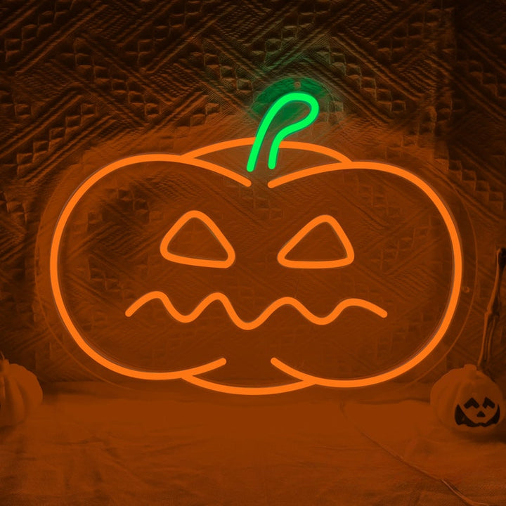 Halloween Pumpkin Neon Sign,Pumpkin LED Sign Decor,Pumpkin Party Neon,Halloween Gift,Halloween Wall Decor,Gothic Neon Decor,Pumpkin Decor