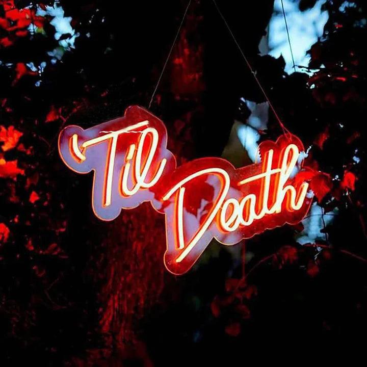 Til Death Wedding Neon Sign - FYLZGO Signs