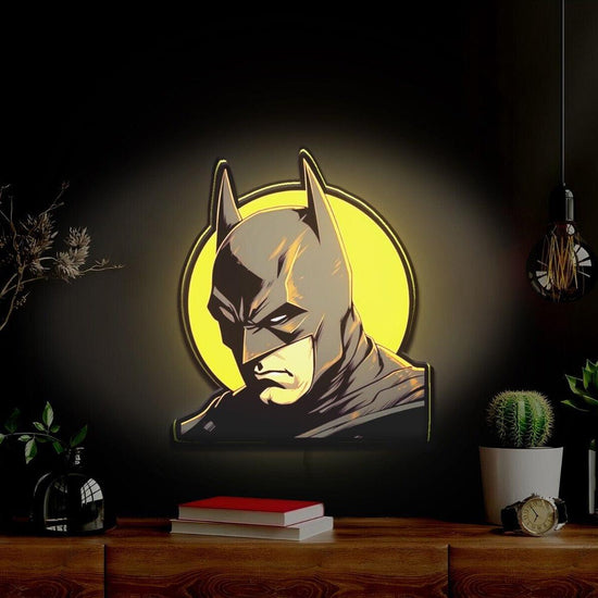 Batman 3D Printed LED Sign Ultra Rare Decorative Lightbox USB Powered Dimmable - FYLZGO Signs