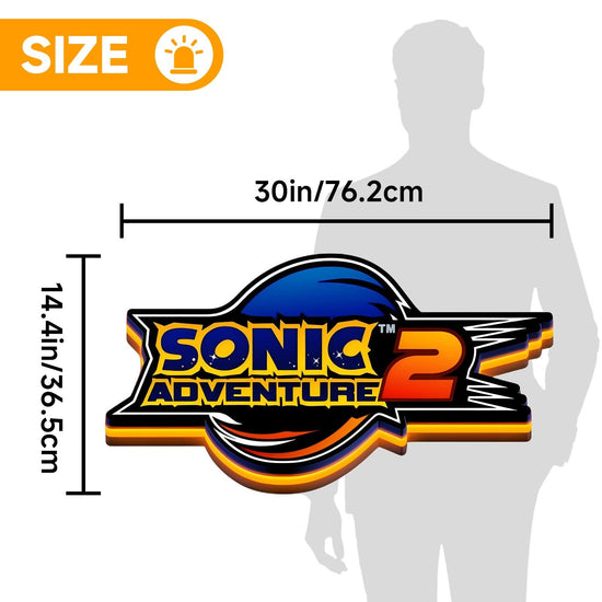 Sonic Adventure 2 3D Printed LED Lightbox Game Lightbox