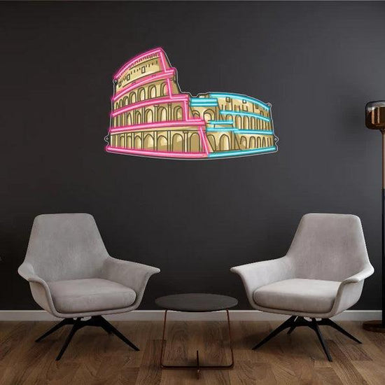 Ancient Rome Colosseum UV Neon Art - FYLZGO Signs