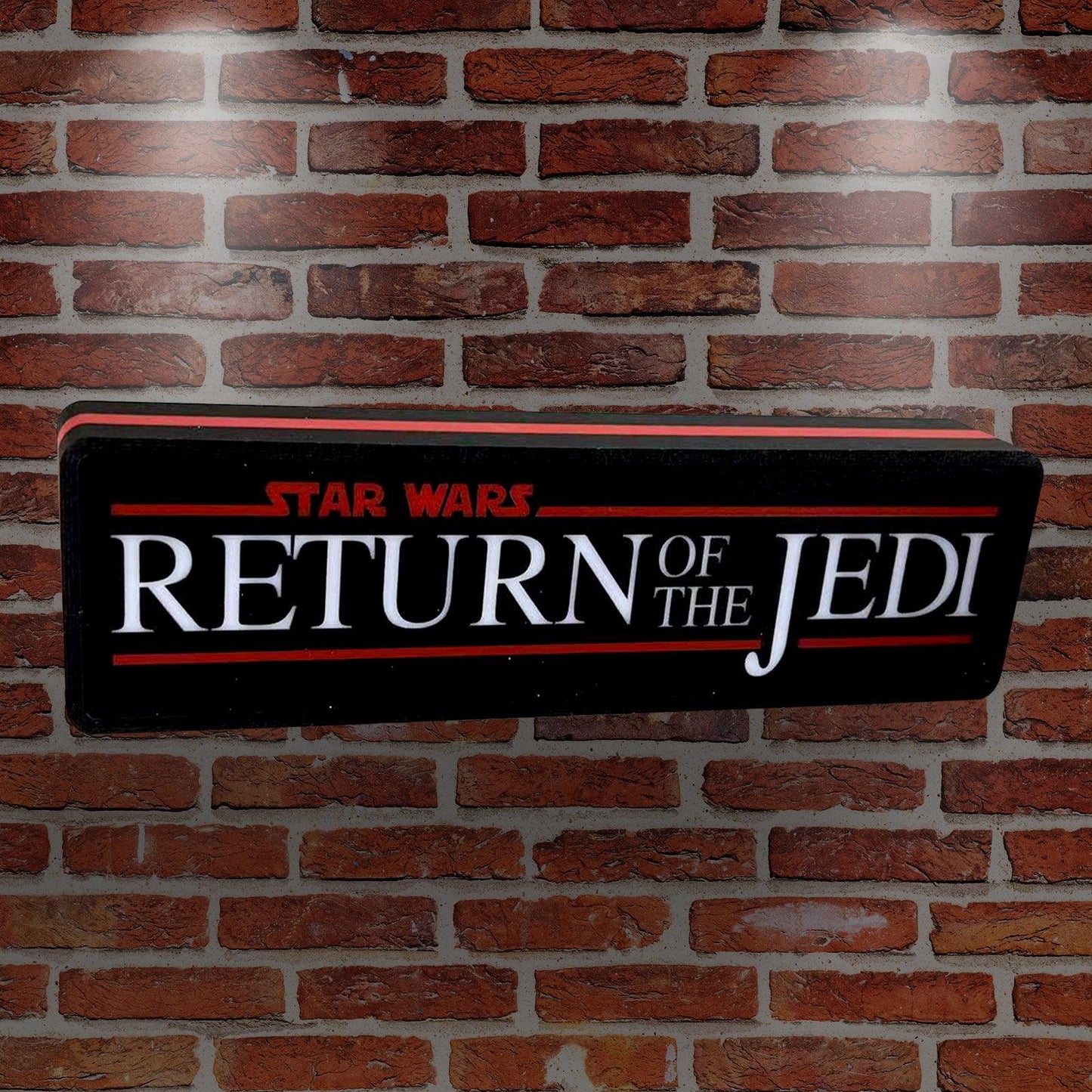 Star Wars Return Of The JEDI 3D Imprimé Lightbox fait à la main, Star Wars Led Wall Sign, Cadeau pour les fans de Star Wars