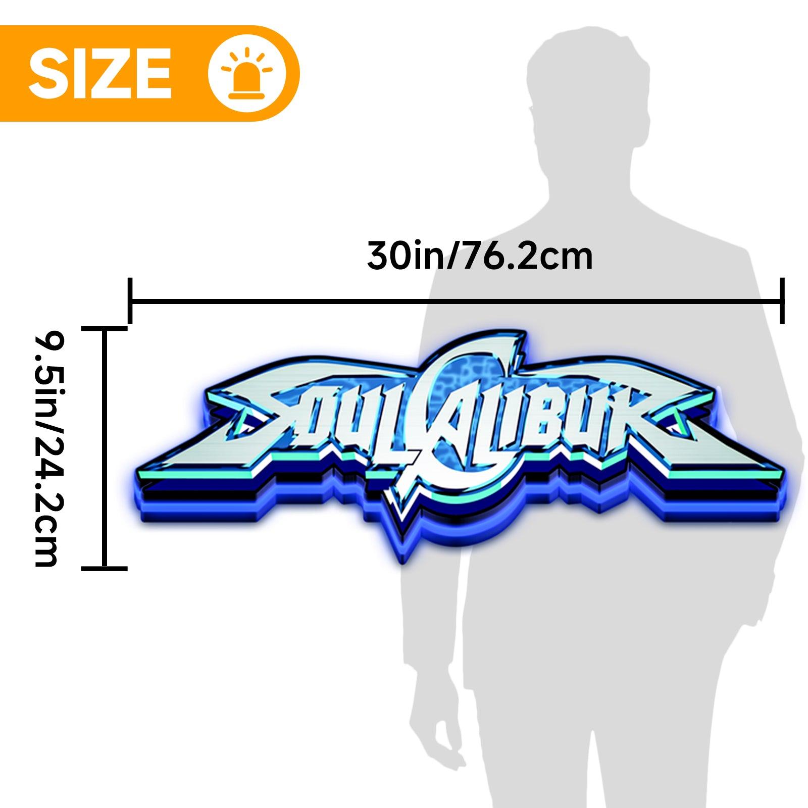 Soul Calibur Boîte à lumière LED imprimée en 3D pour la décoration de la salle de jeux