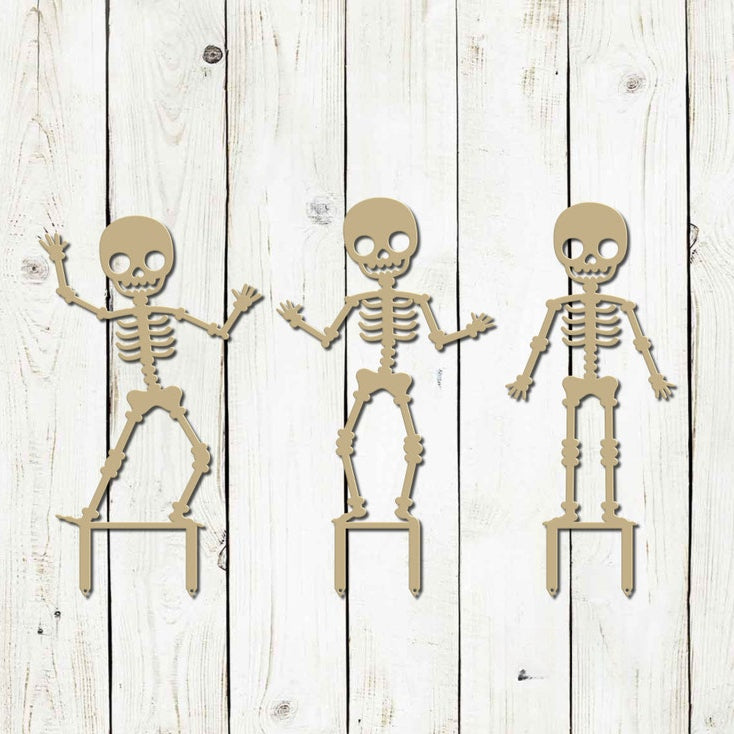 Skeleton Metal Yard Stakes, Halloween Decor, Halloween Yard Decoration, Halloween Yard Decor