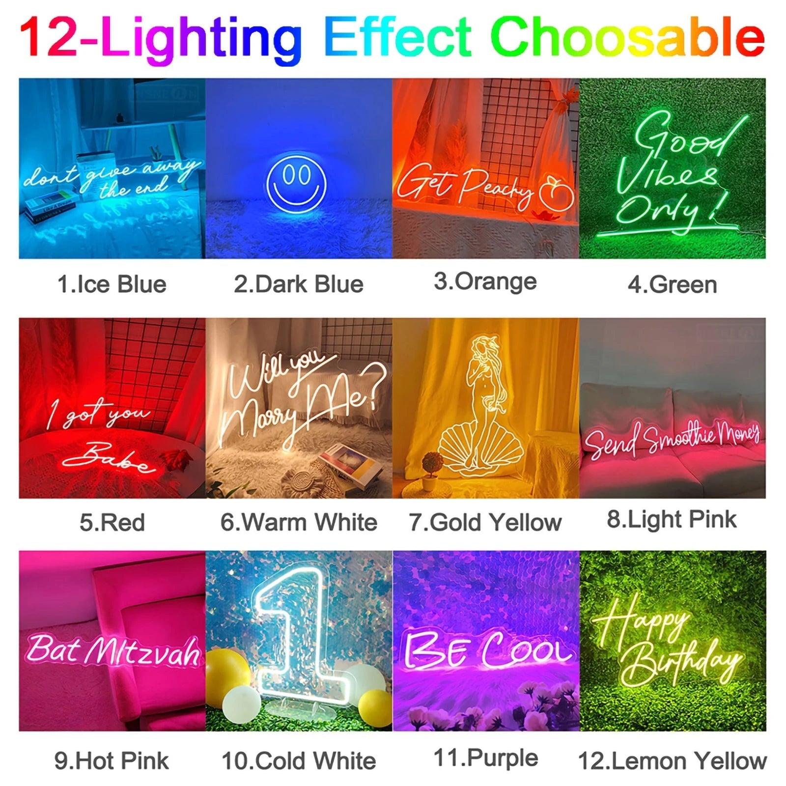 Neon LED Sign Mr & Mrs Custom Wedding Party Wall Neon Sign Light Room Bedroom Decor Hanging Neon Lamp Decoration Gifts Neon Lamp