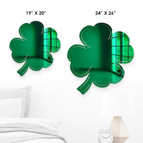 Four Leaf Clover Decorative Wall Mirror - FYLZGO Signs