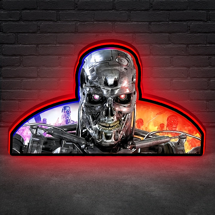 Terminator Pinball Topper LED Lightbox, Arcade1Up's 3D Printed Lightbox Rock Your Game