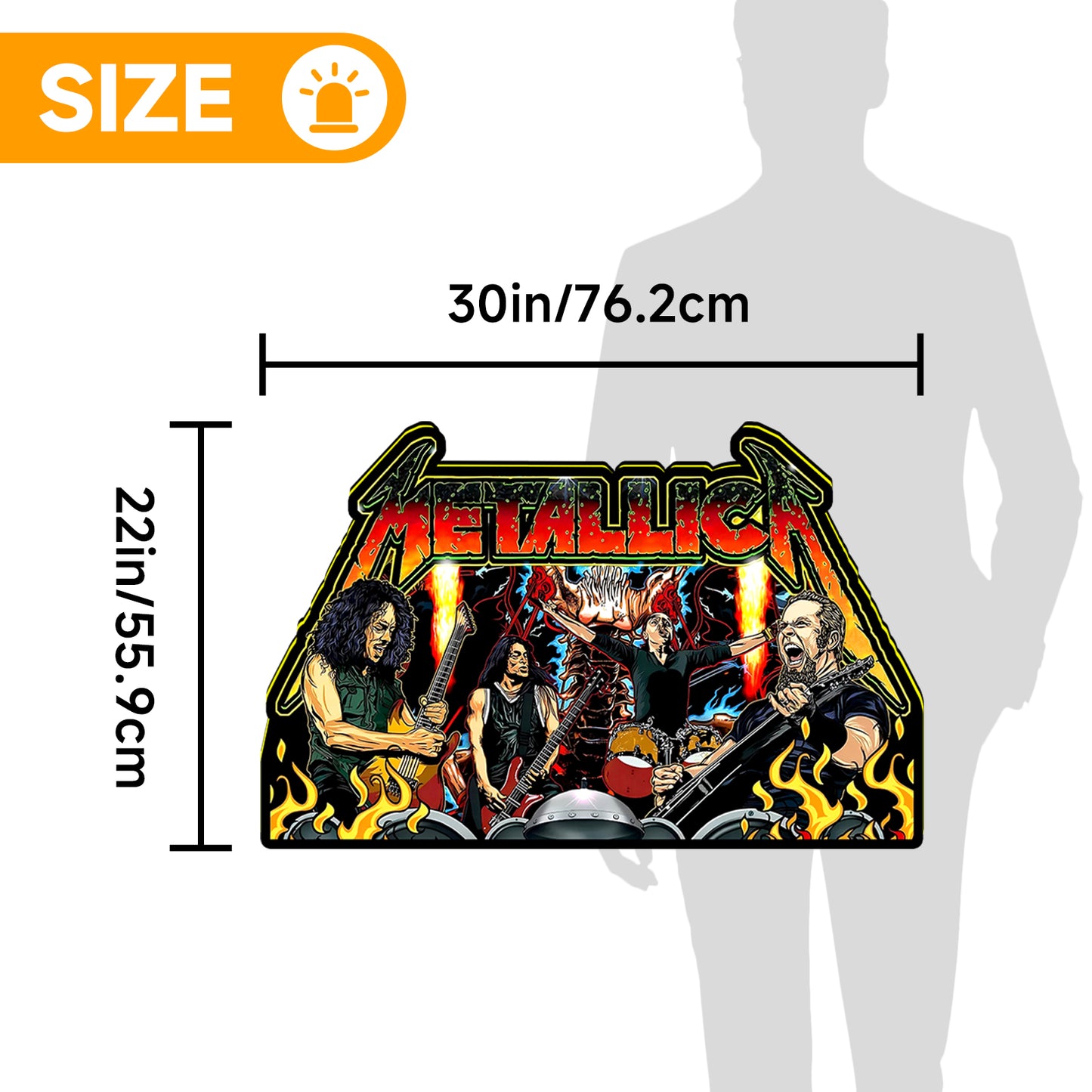 New Arrival Metallica Remastered Pinball Topper USB plug Dimmer Led 3D Lightbox